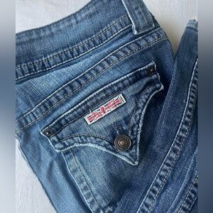 Hudson low rise boot cut jeans